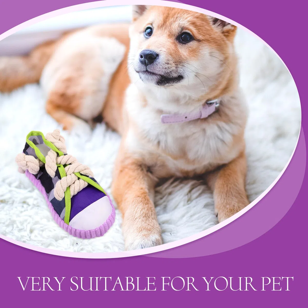 Abaodam Juguete para Perros Forma de Zapato Chirriante Resistente y Ligero para Morder y Limpiar Dientes Entretenimiento y Entrenamiento para Cachorros y Perros Adultos