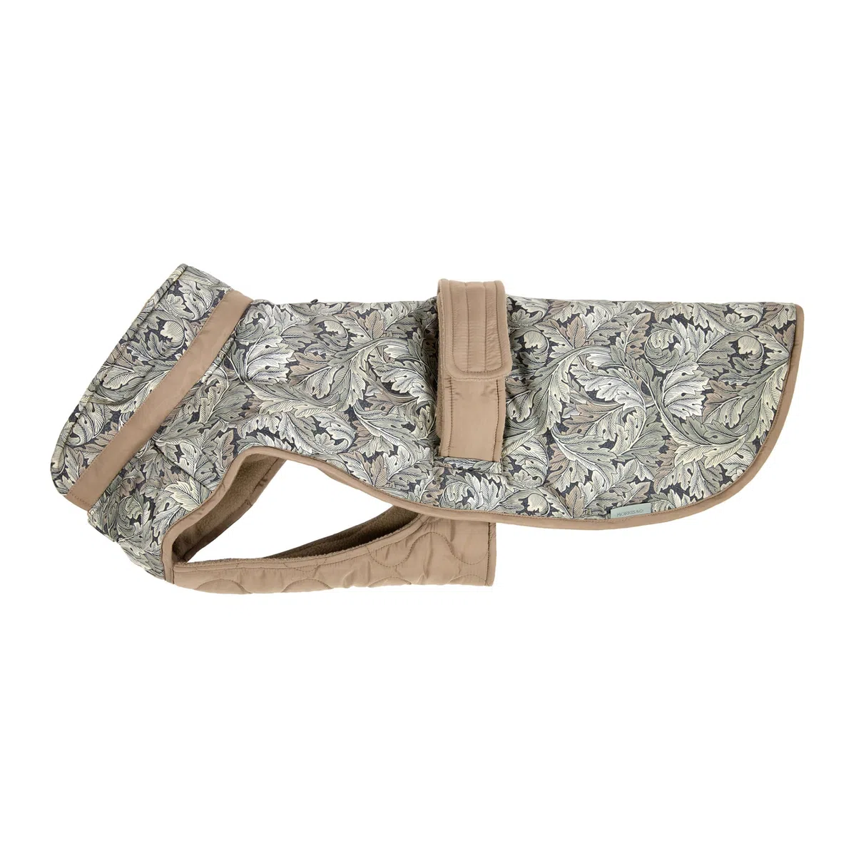 Rosewood x Morris & Co. Acanthus - Abrigo Acolchado para Perro, Talla L, Chaqueta de Invierno Acolchada cálida de Lujo para Perros, Ajuste Ajustable, Estampado Elegante, Abrigo cómodo para Perros