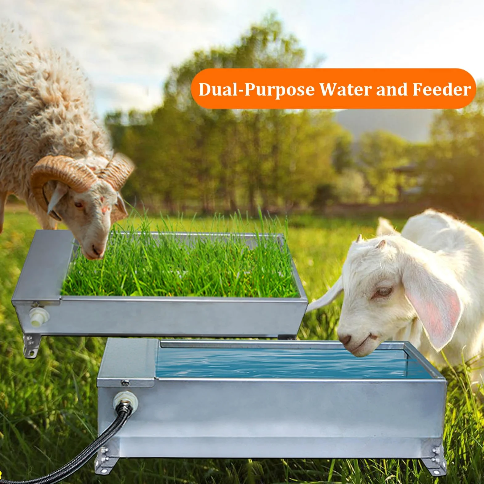 7,5 Litros Bebedero AutomáTico con VáLvula de Flotador,Bebedero AutomáTico para Ganado,DiseñO de InyeccióN AutomáTica de Agua,FáCil de Limpiar,para Caballos,Ovejas,Perros,Gallinas y Ganado Vacuno