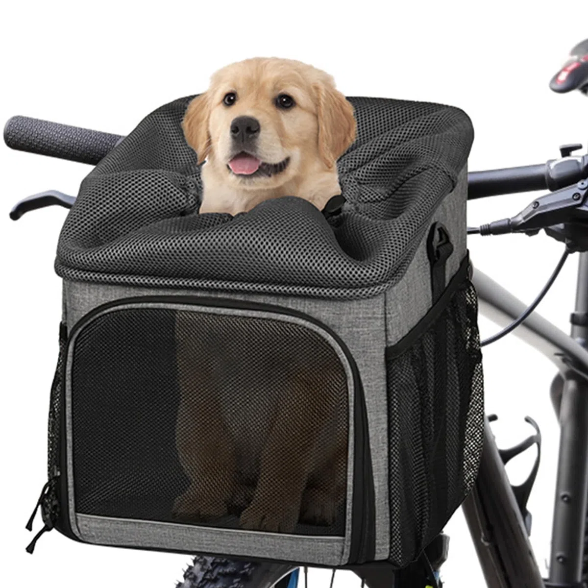 Transportín para Bicicleta Transportín Canino Transpirable | Accesorio Ligero Para Paseos Montaña Acampada Aventuras Playa