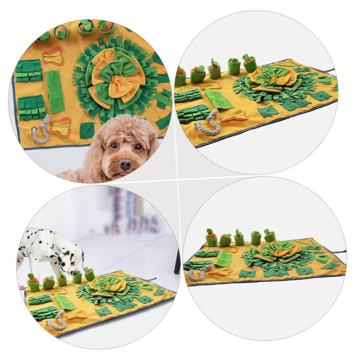 VANZACK Alfombra Olfativa Decorativa Antideslizante para Alimentación Mat de Forrajeo para Mascotas Ejercicio de y Duradero