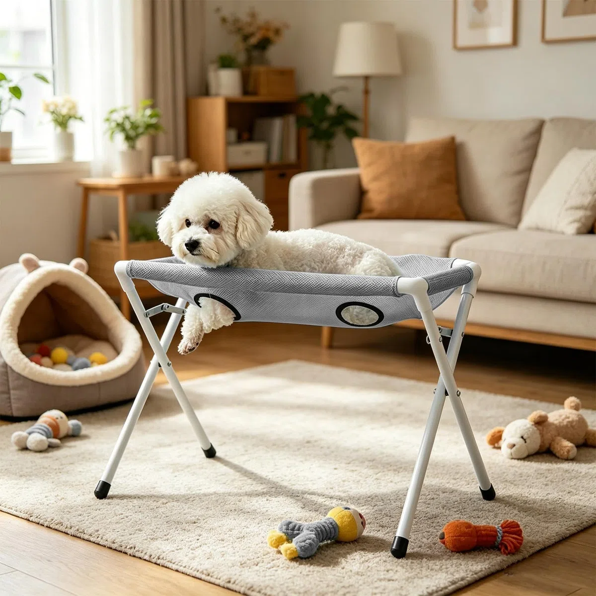 Mesa de Aseo para Perros en Casa 8 Orificios Antiescape Desmontable | Mesa De Aseo Para Cachorros Con Restricción Para Salón De Mascotas En Casa, Baño De Cachorros Y Felinos Corte De