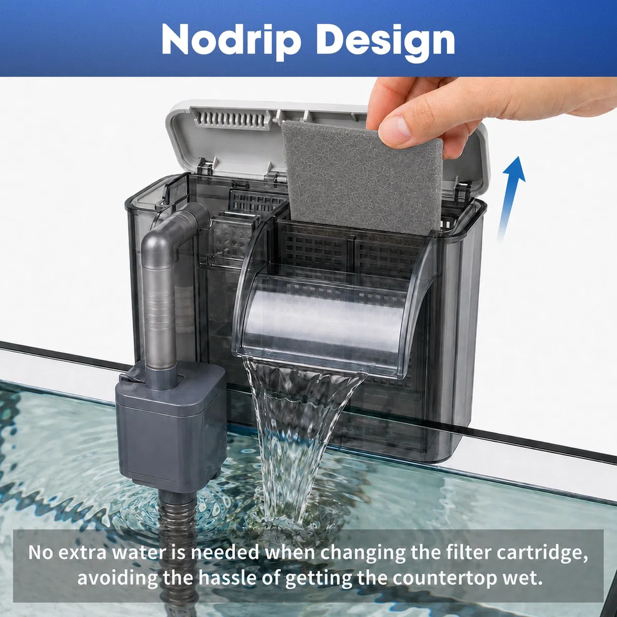 ENLOY EcoRenew - Cartuchos de filtro grandes de repuesto para filtro de alimentación Aqueon SmartClean de 50-90 galones, filtro de tanque de peces con carbón activado, se adapta a acuarios de agua