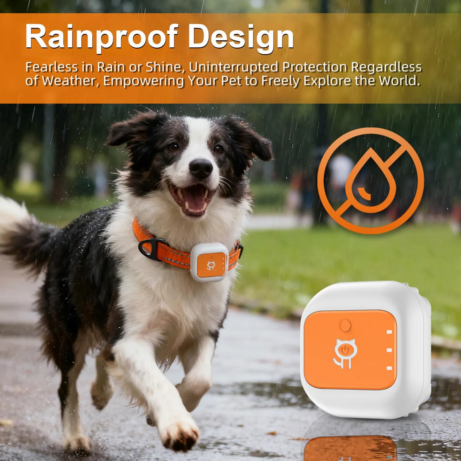VBESTLIFE Rastreador GPS para Mascotas, Seguimiento de Ubicación en Tiempo Real con Alertas SOS y Geovalla, Soporte Satelital Multisistema para Perros y Gatos, Duración de la Batería de (Versión