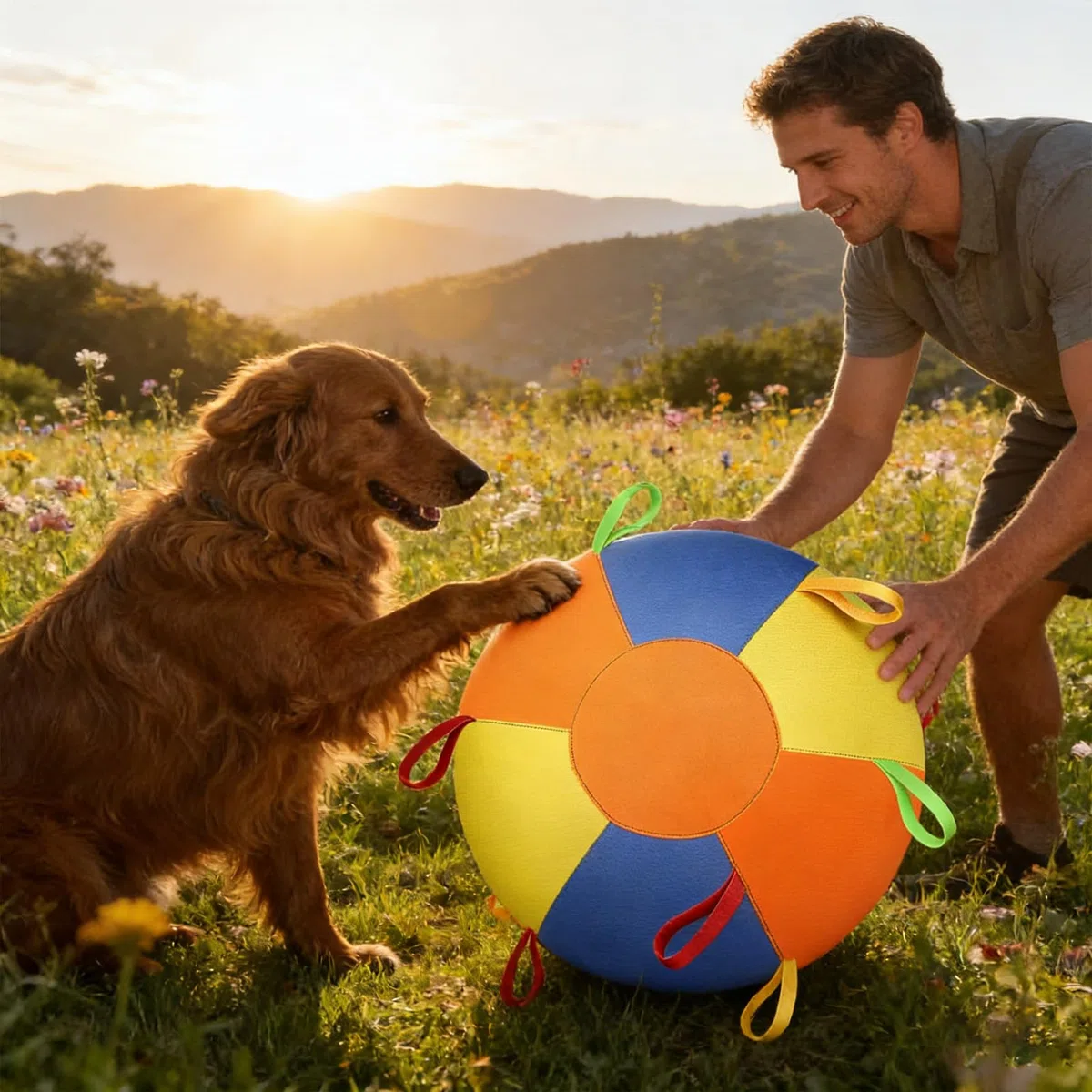 Juguete para Perro de Pastoreo Juguete Interactivo Calmante para Mascotas | Pelota de Pastoreo para Pastor Australiano para Jardín, Piscina, Cachorros, Juego y Dentición