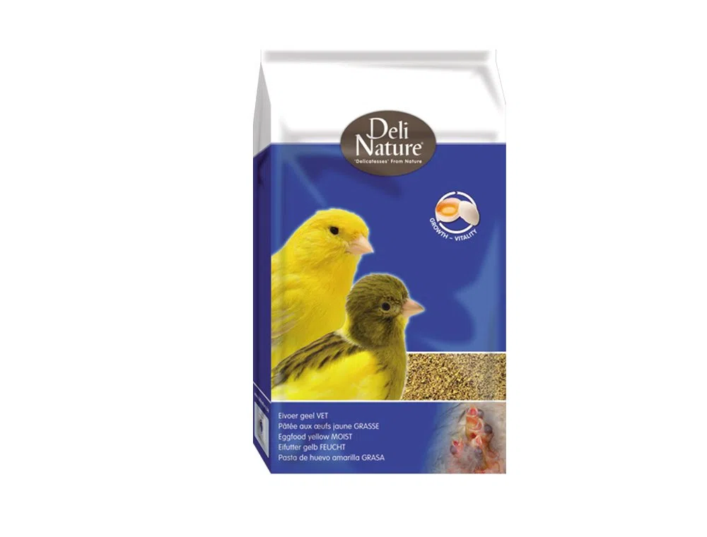 Deli Nature Pasta de Cría para Canarios Amarillos Húmeda para pájaros