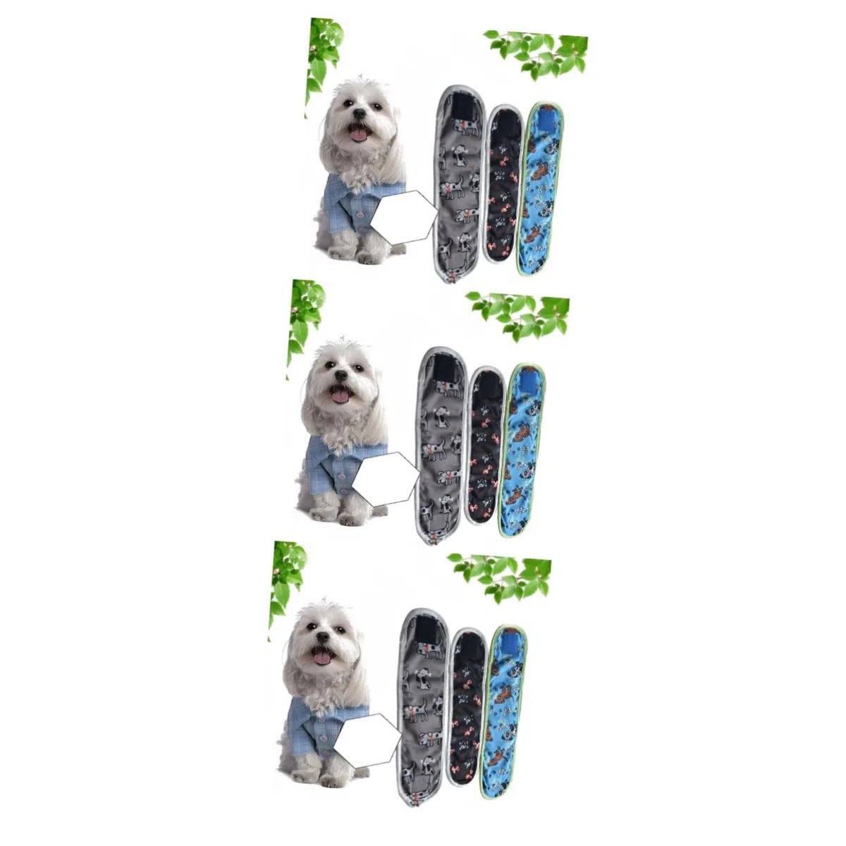 SUPVOX 3 Juegos De Ropa Interior para Perro Reutilizables De 9 X 30 Cm De Algodón Lavables A Máquina Evitan Que Se Marque El Territorio. 3 Unidades.