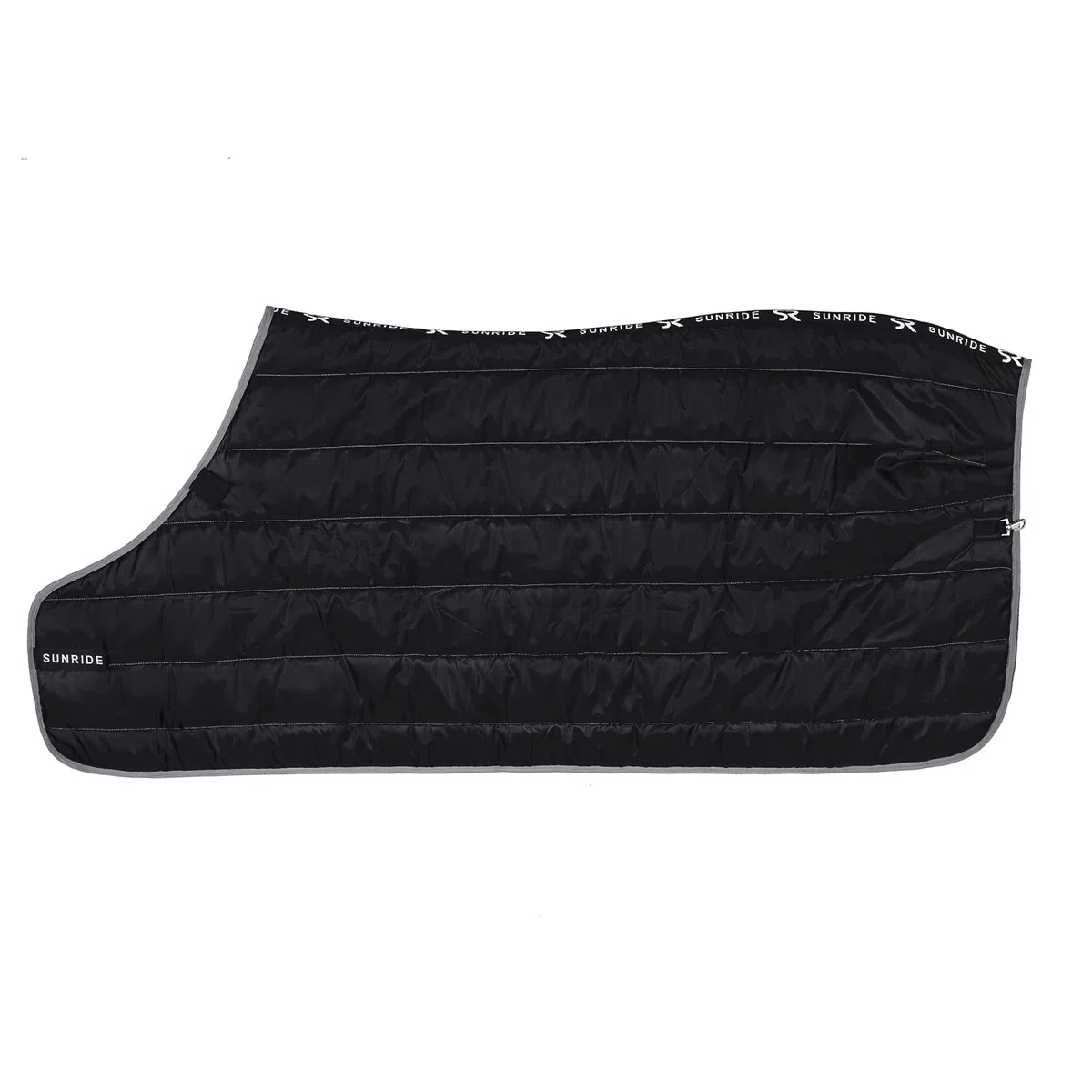 SUNRIDE Manta Interior de 150g para Caballos - Puede combinarse de Manera Flexible con Nuestras Mantas de Invierno y Capas Impermeables (145 cm, Negro)