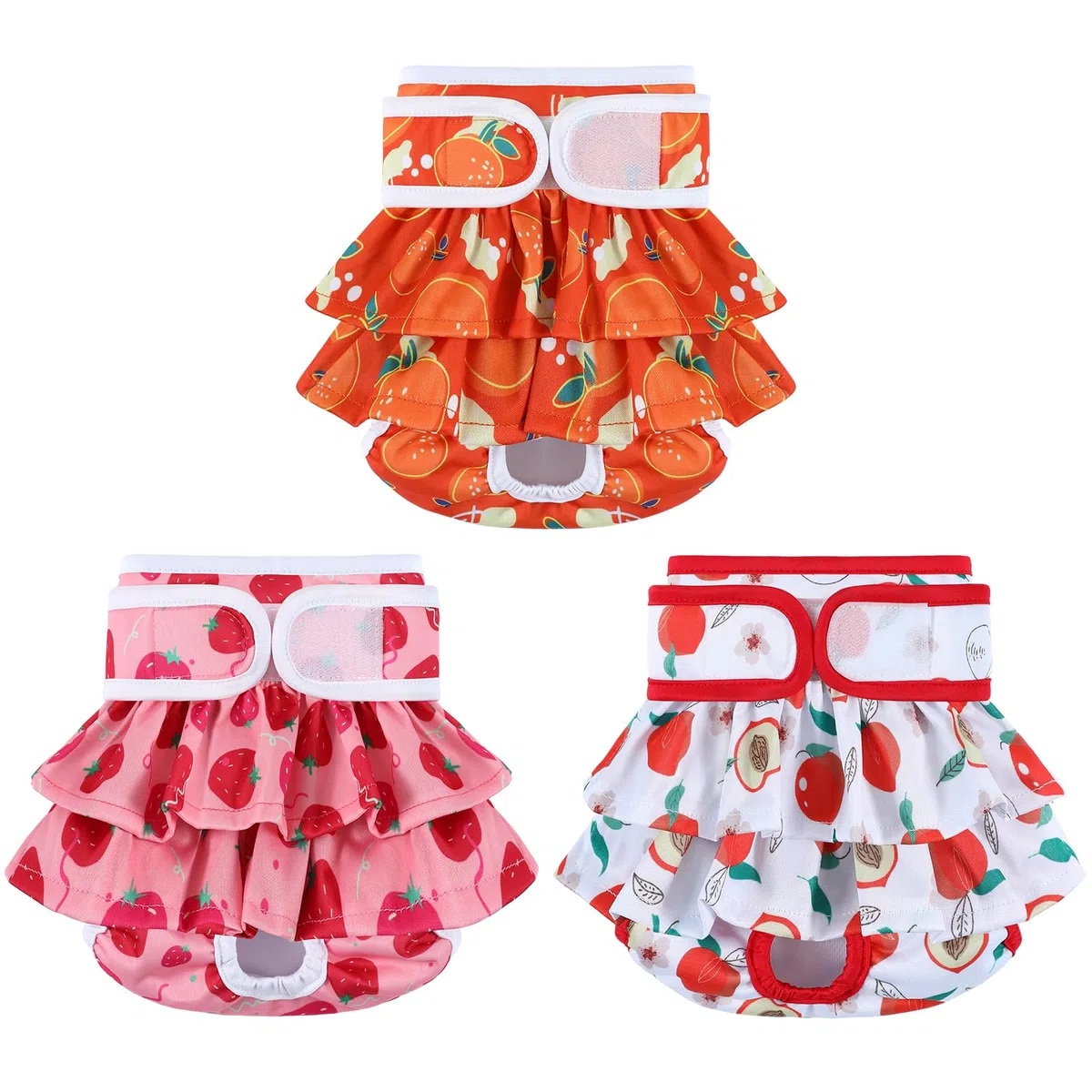 Pañales lavables para perras, talla S, paquete de 3