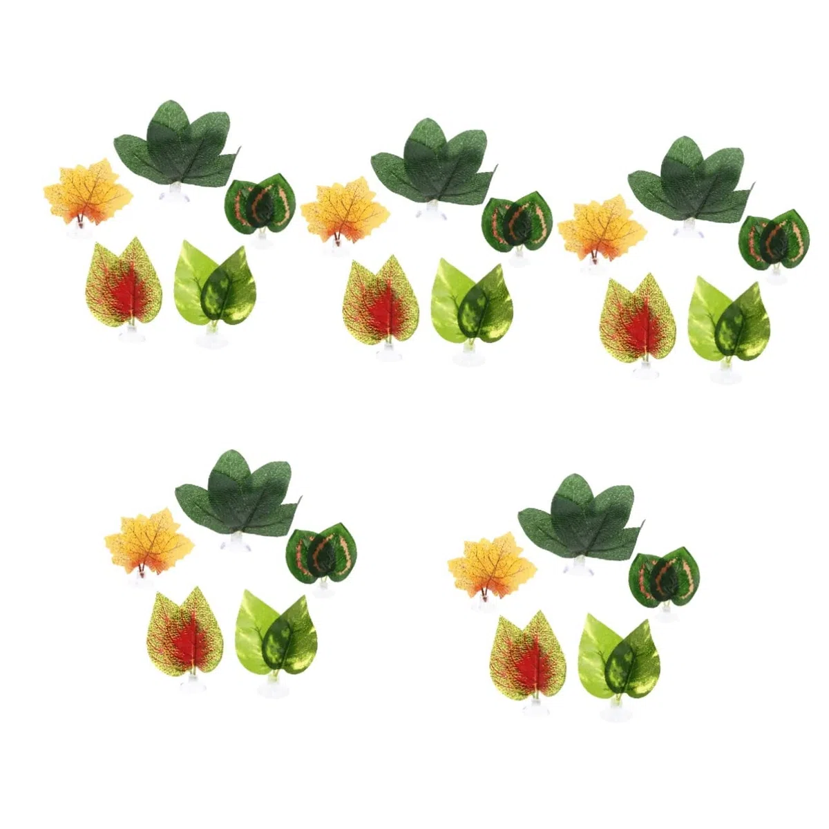 Mipcase 25piezas Artificiales para Terrarios De Reptiles Decoración De y Hábitats para Tortugas y Peceras para Fijación