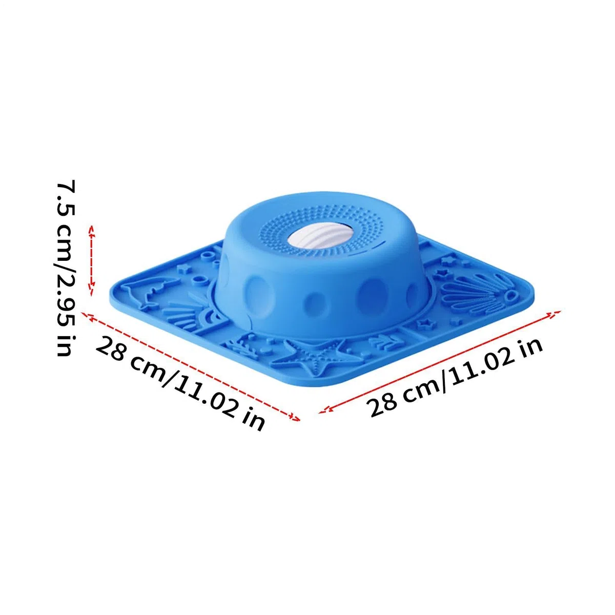Cuenco Lamedor Perruno Dispensador de Silicona con Bola Giratoria | Juguete Lamedor Perruno Para Lamer Y Alimentar Con Comida Para Cachorros, Yogur, Puré De Carne Y Premios