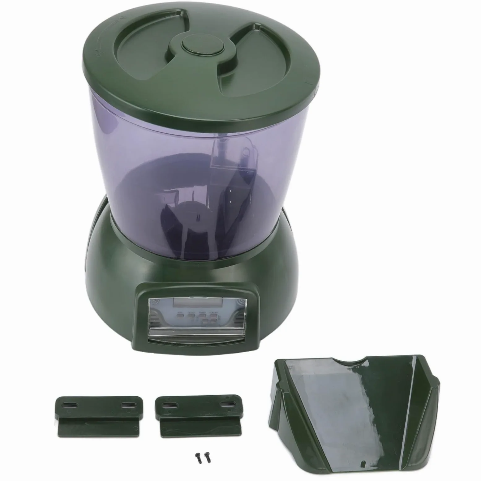 Alimentador Automático de Peces, Dispensador Automático de Alimento para Peces de Gran Capacidad de 4,25l para Estanque de Acuario, Uso Al Aire Libre