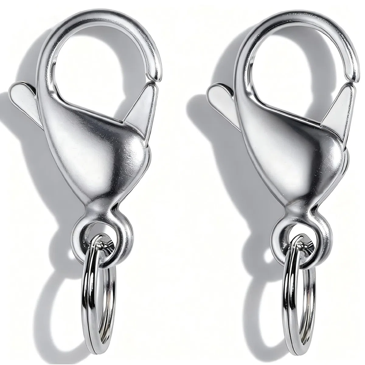 IVIA - Broches para Etiquetas de Perro (Acero Inoxidable, 316 L), diseño de Langosta con Anillos para Collares y Collares de Gato y Perro