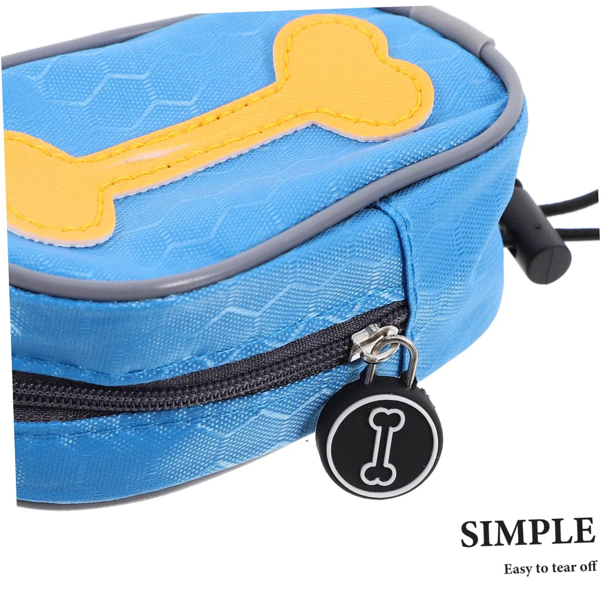 BESPORTBLE Bolsa Dispensadora para Excrementos de Perro con 8 Rollos, de Tela Oxford con Cremallera, para Paseos al Aire Libre