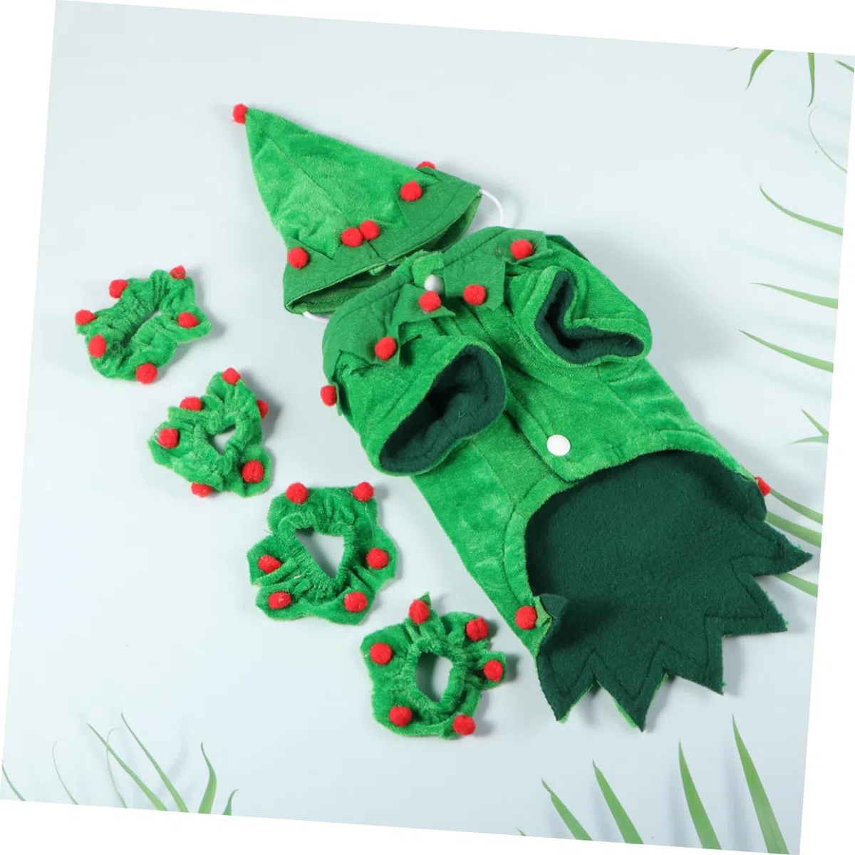 POPETPOP 3 Juegos De Ropa De Fiesta para Mascotas Disfraz Navideño para Perro Capa con Sombrero Accesorio Navideño para Mascotas Talla S