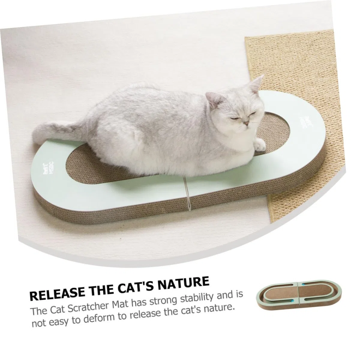 YARNOW Rascador para Gatos de Cartón Ondulado Plegable Bola para Desestresar Hogar