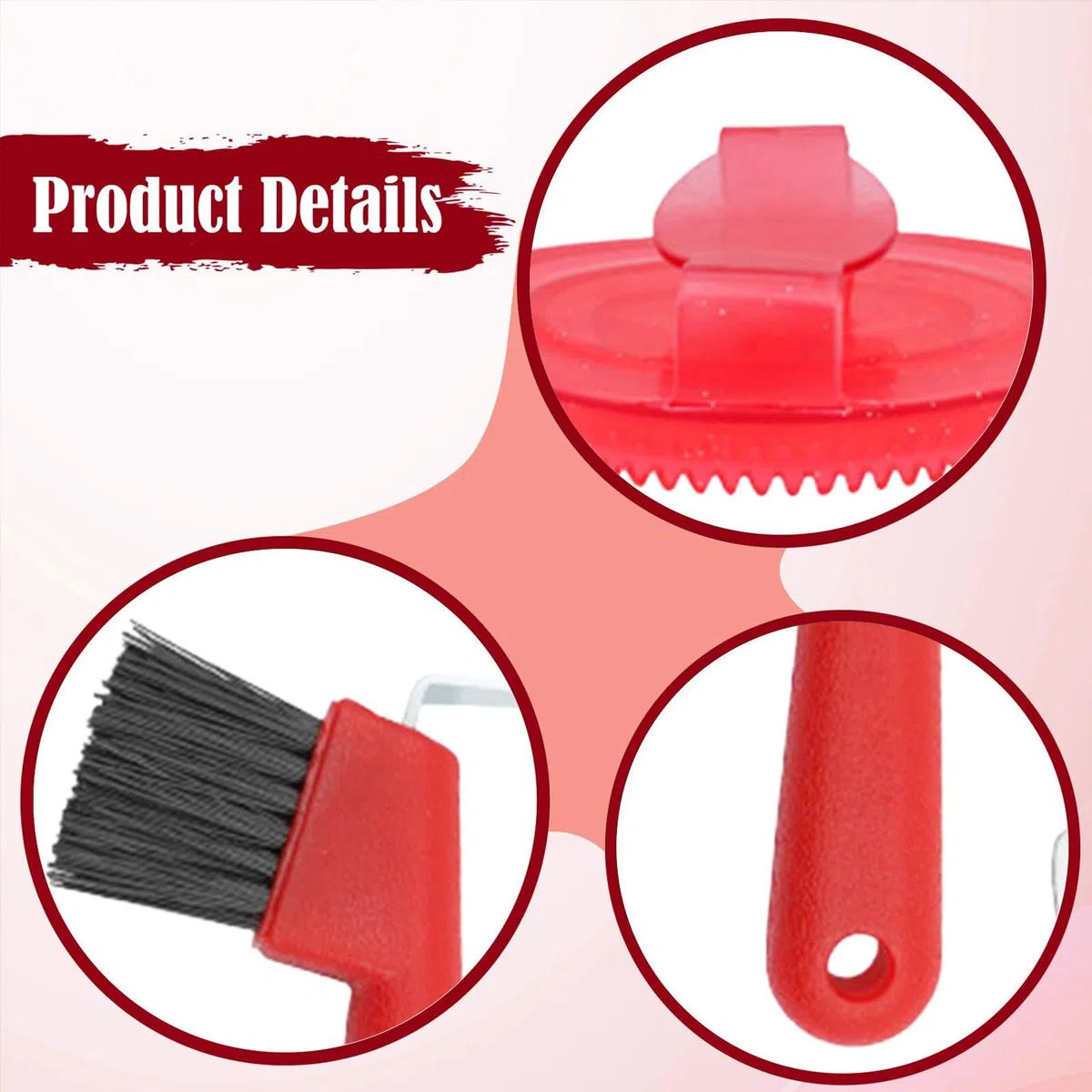 Kit de Aseo para Caballos de 6 Piezas Trails Coat Horse Cleans Tools (Manos para La Limpieza Diaria de Caballos)