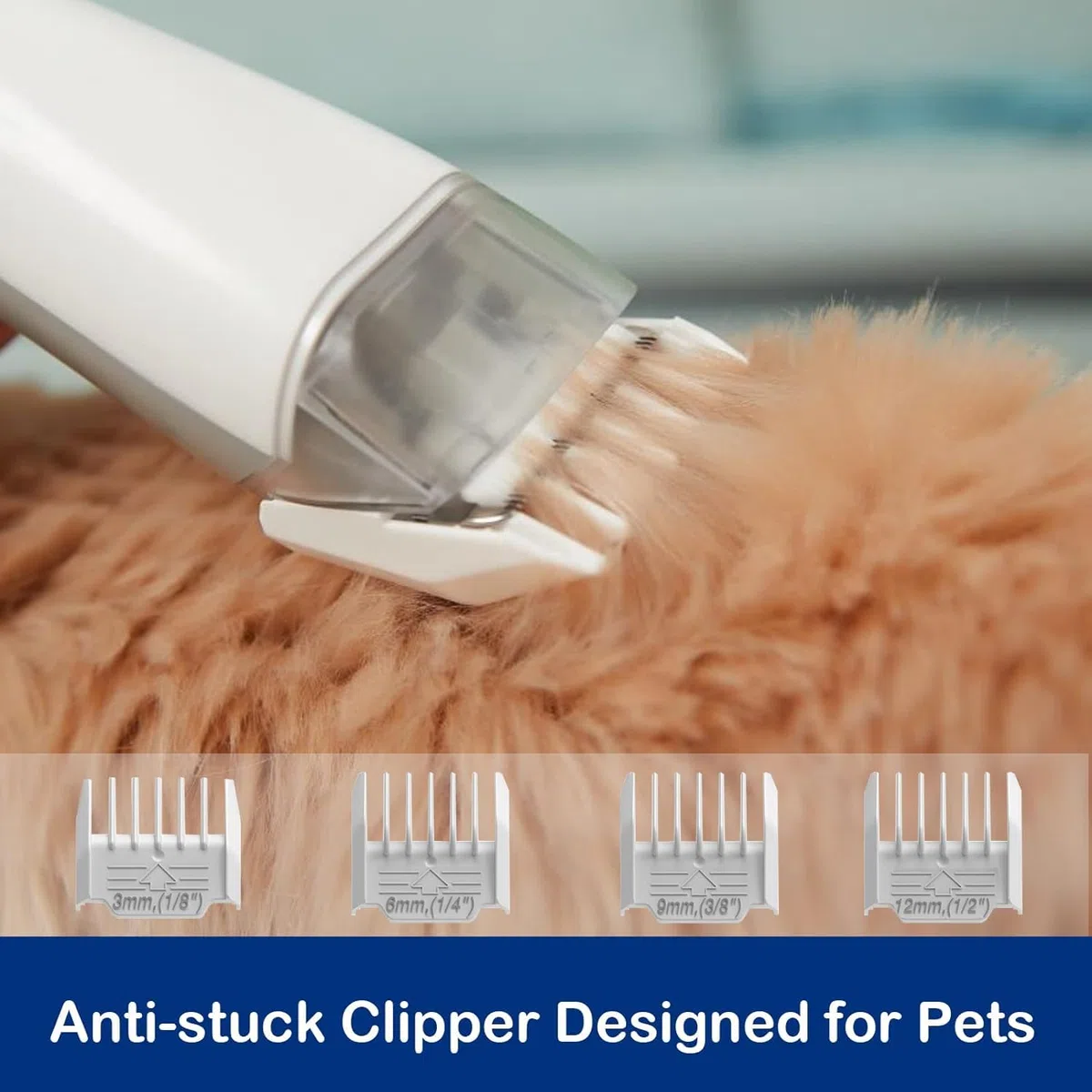 Aspiradora para perros con un máximo de 3.4 litros para quitar el pelo de mascotas y limpiar, con 4 herramientas de aseo, aspiradoras eléctricas de pelo para perros, gatos, mascotas (azul)