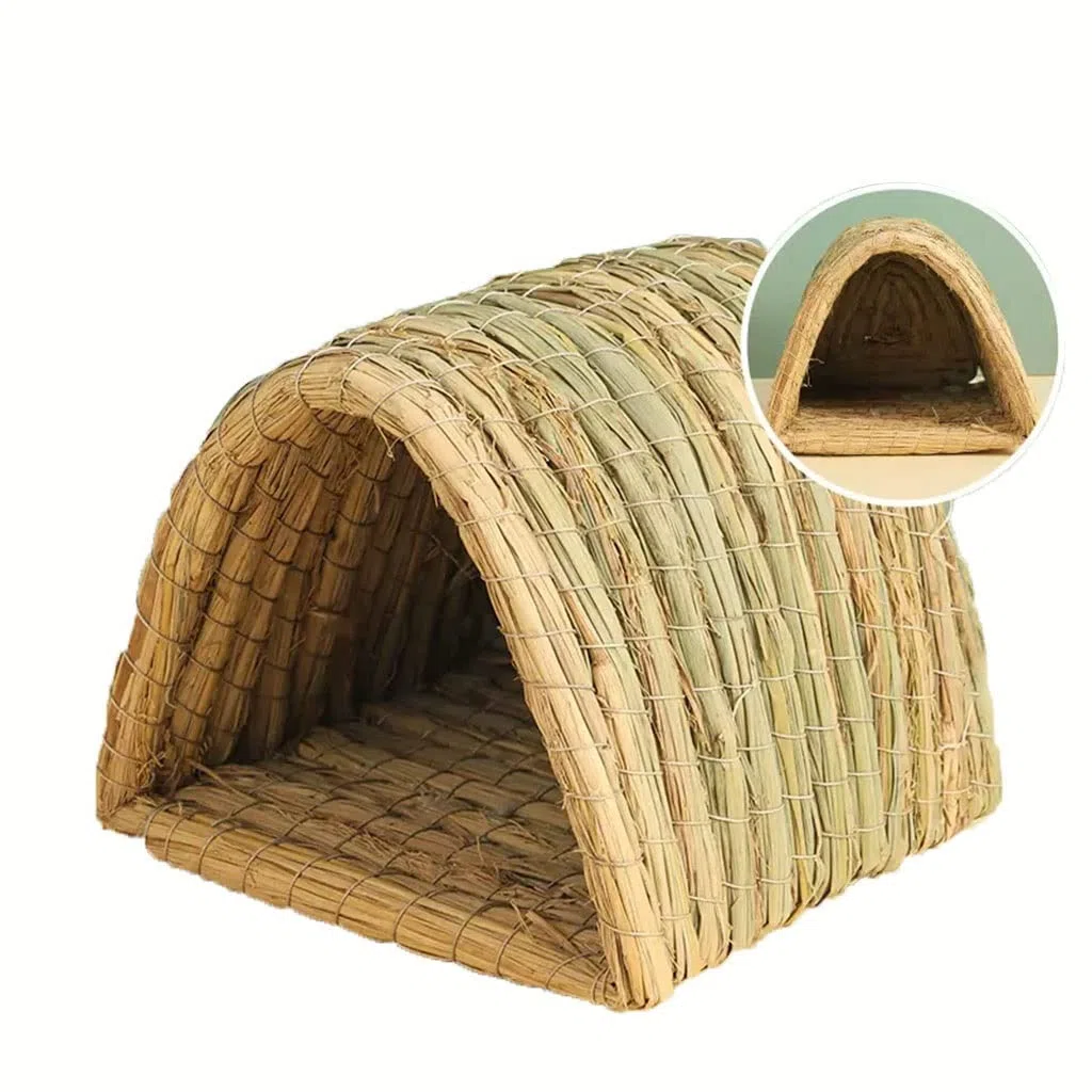 Nido de pájaro Tejido a Mano, un cálido Lugar de cría para Loros y Palomas en Invierno, Resistente al Viento y Transpirable (tamaño: 8.3 x 7.5 x 6.7 in)