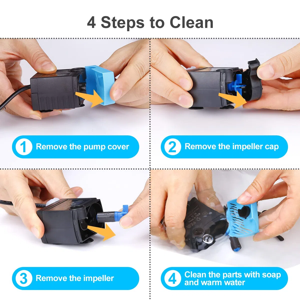 Bomba de fuente de agua para gatos, bomba de repuesto USB de 5 V compatible con dispensadores de agua LED Platinum y Platinum para perros y gatos con adaptador de CA