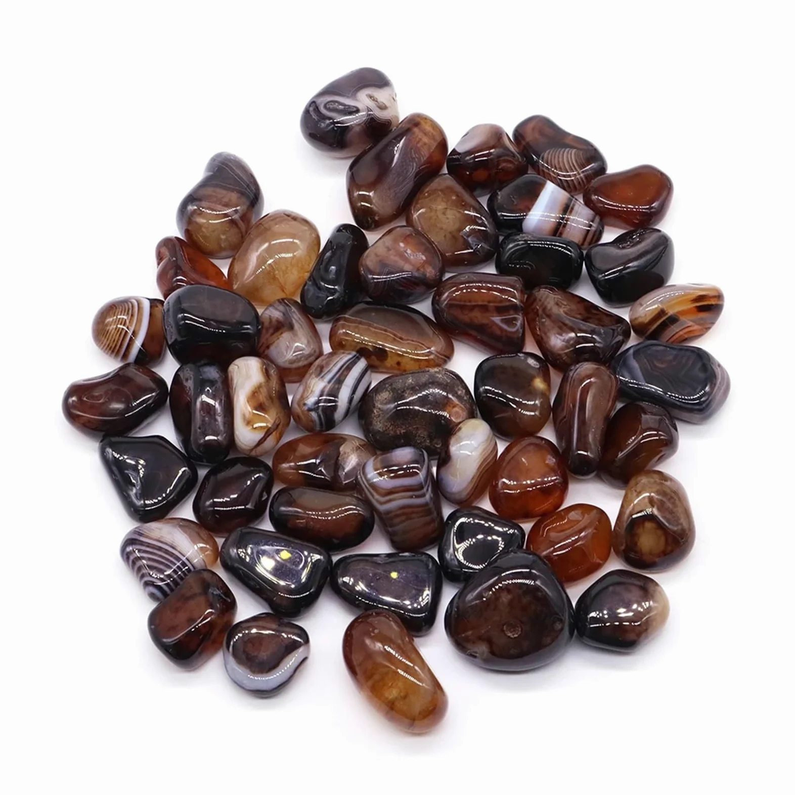Piedras de Grava para peceras, Piedras De Grava for Acuario Y Jardín Multicolor Varios Tamaños(Color 18,100g)
