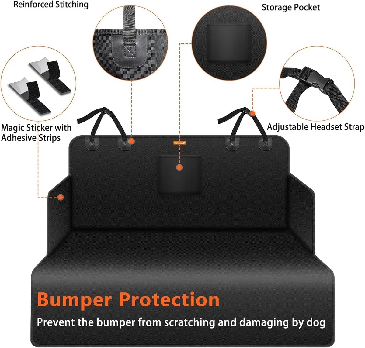 Protector de Maletero para Perros para Passat B6 (3C) | Funda Maletero Coche Perros Antideslizante Impermeable Antiarañazos Proteger contra el Pelo del Perros Polvos Suciedad Líquid