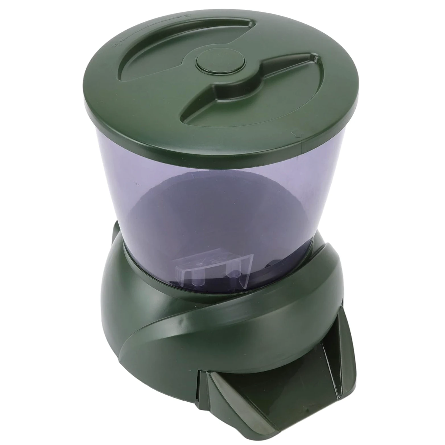Alimentador Automático de Peces, Gran Capacidad, Fácil Operación, Funciona con Pilas para Estanque de Peces, Acuario, 4,25 L, ABS