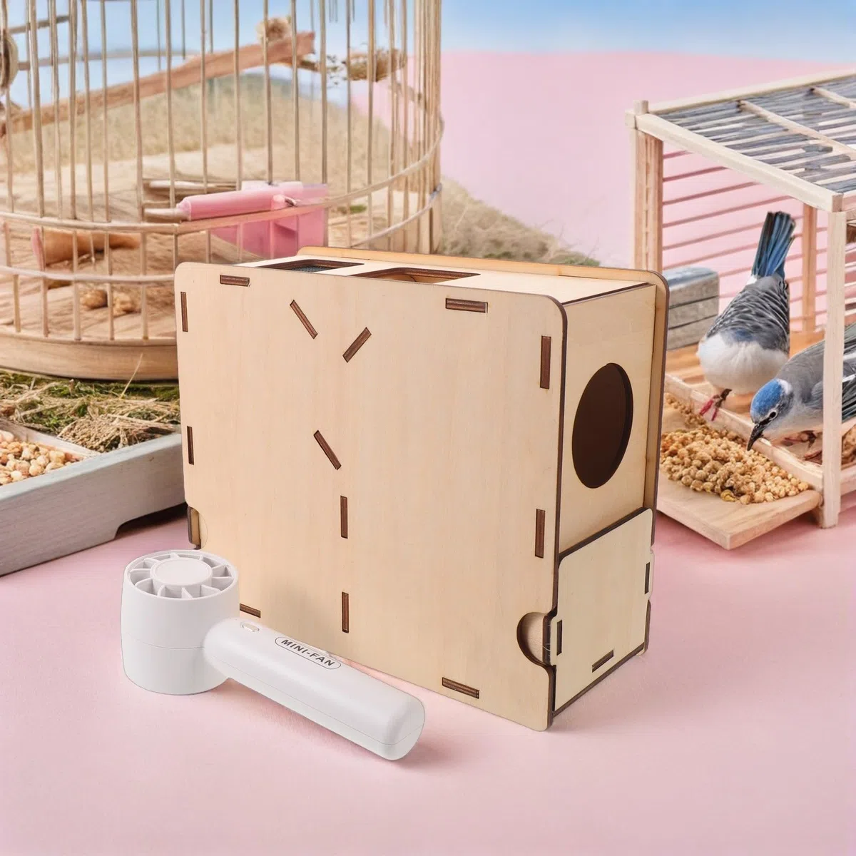 Separador Manual de Cáscaras para Semillas de Aves con Tecnología de Flujo de Aire Estable, Acrílico y Plástico, Adecuado para Preparación de Alimento en Criaderos Pequeños