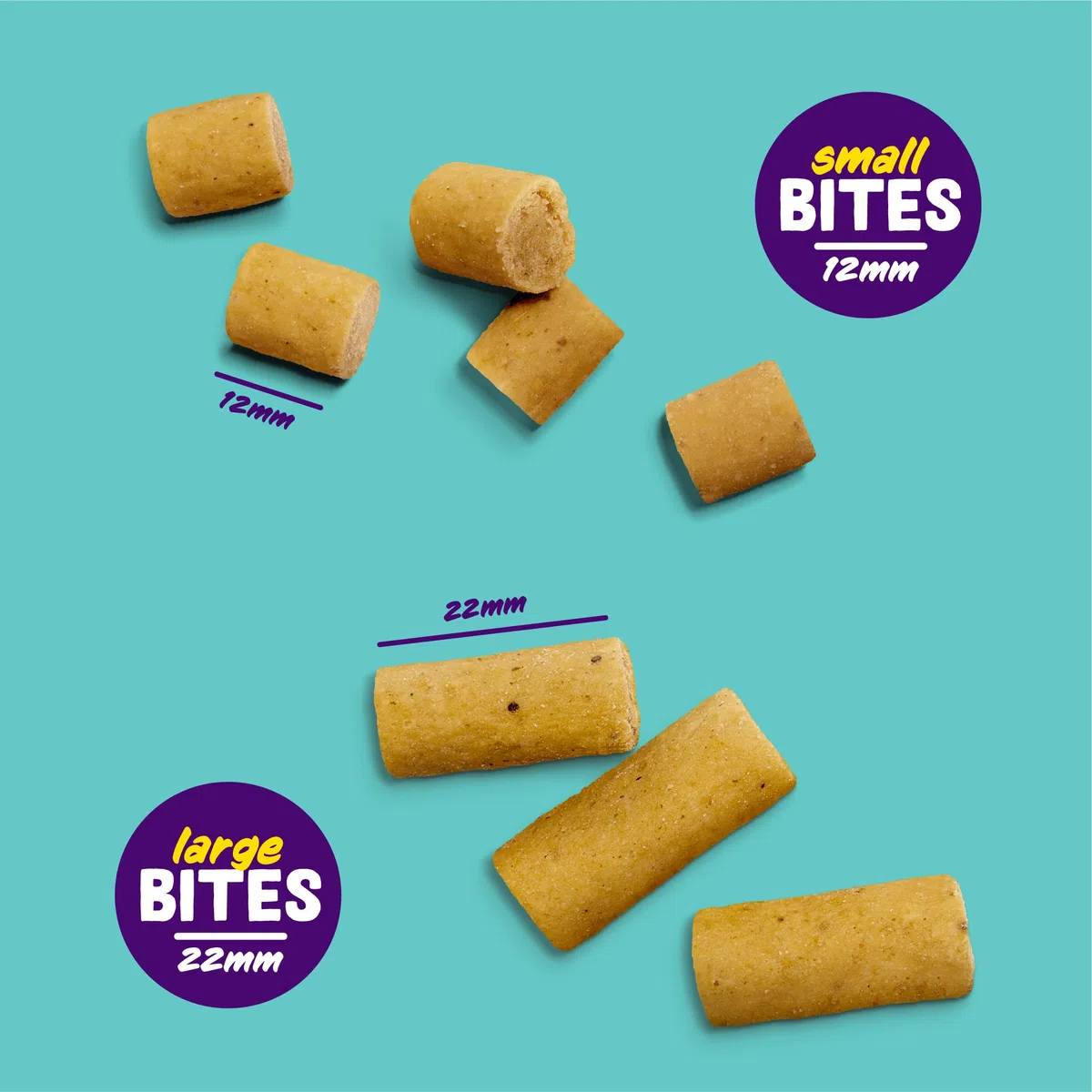 Edgard & Cooper Golosinas naturales - Bocaditos para Campeones - Pollo (Pequeño) - (15 x 50g), Sin cereales, carne fresca, llena de aminoácidos esenciales para un estómago sano