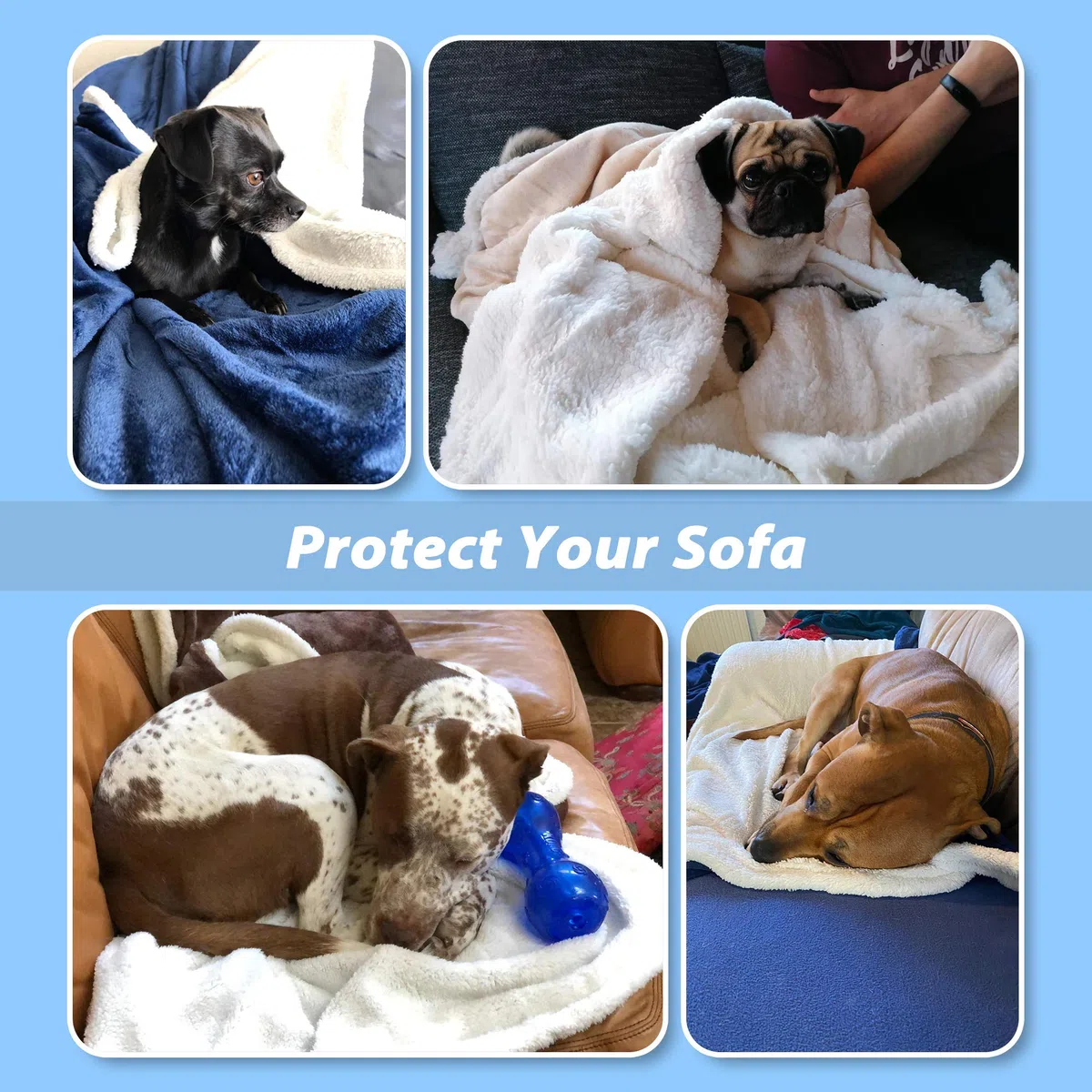 Manta grande para perro, súper suave, cálida, suave, suave, manta de felpa para perros pequeños, medianos y grandes, cachorros, mascotas y gatos
