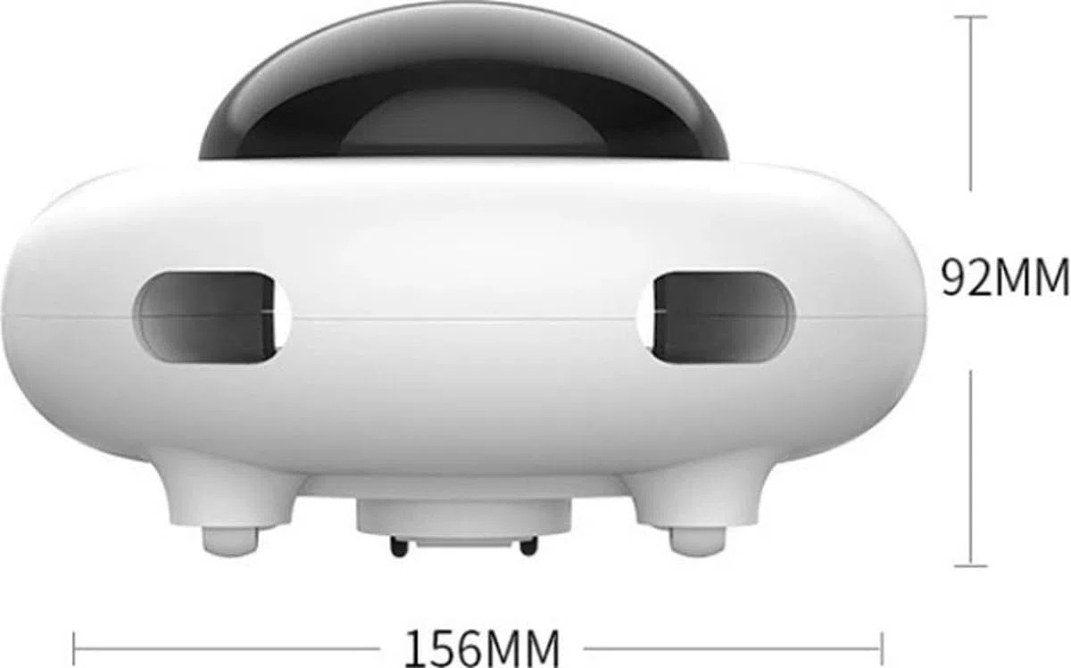 OVNI Interactive Gat Toy - OVNI giratorio con plumas - Juguetes para gatos autogiratorios - Plumas para gatos