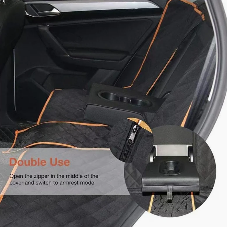 Cubierta Protector de Asiento Trasero de Coche para Mascota para Toyota Crown Hybrid 2016-2023, Funda Perros Coche Impermeable Antidesliante, Accesorios Interiores Coche