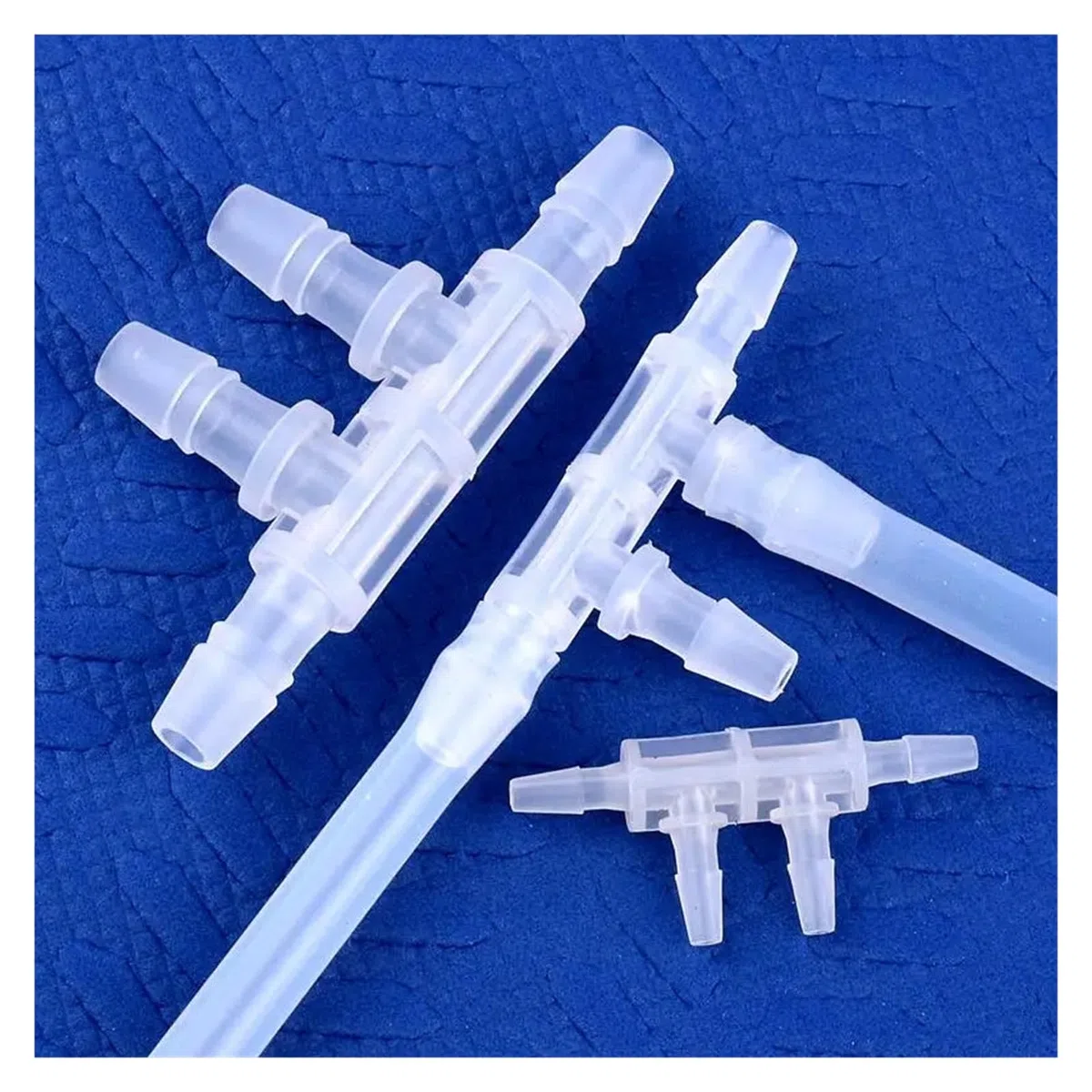 5-200 piezas de conectores de manguera de bomba de aire de acuario de tubería de 2,4~11,1 mm(6.4mm,50 Pieces)