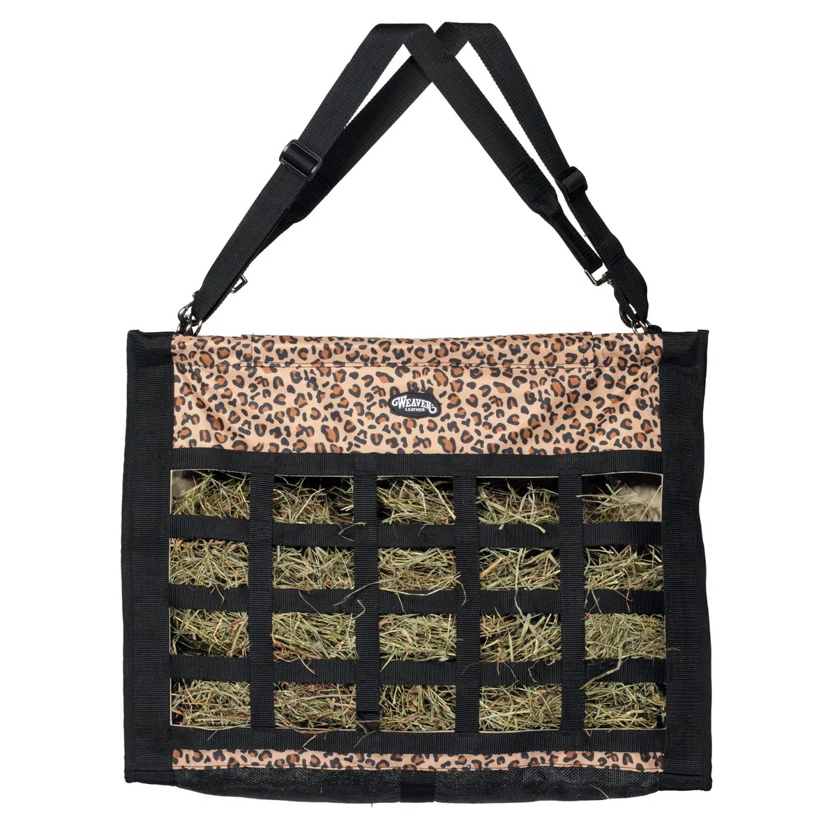 Weaver Leather Slow Feed Hay Bag, Leopard Peines/Cepillos/Estable, Unisex, 25" W x 18-1/2" H