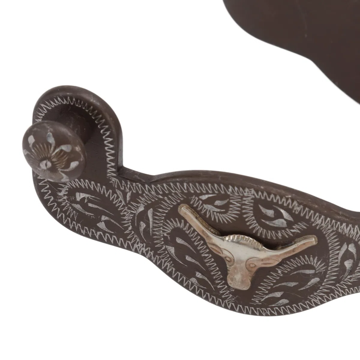 Espuelas de Caballo Grabadas, Espuelas de Acero Al Carbono, Ecuestres de Patrón Vintage con Diseño Clásico, Ideales para Equipos de Equitación y Accesorios de Talabartería