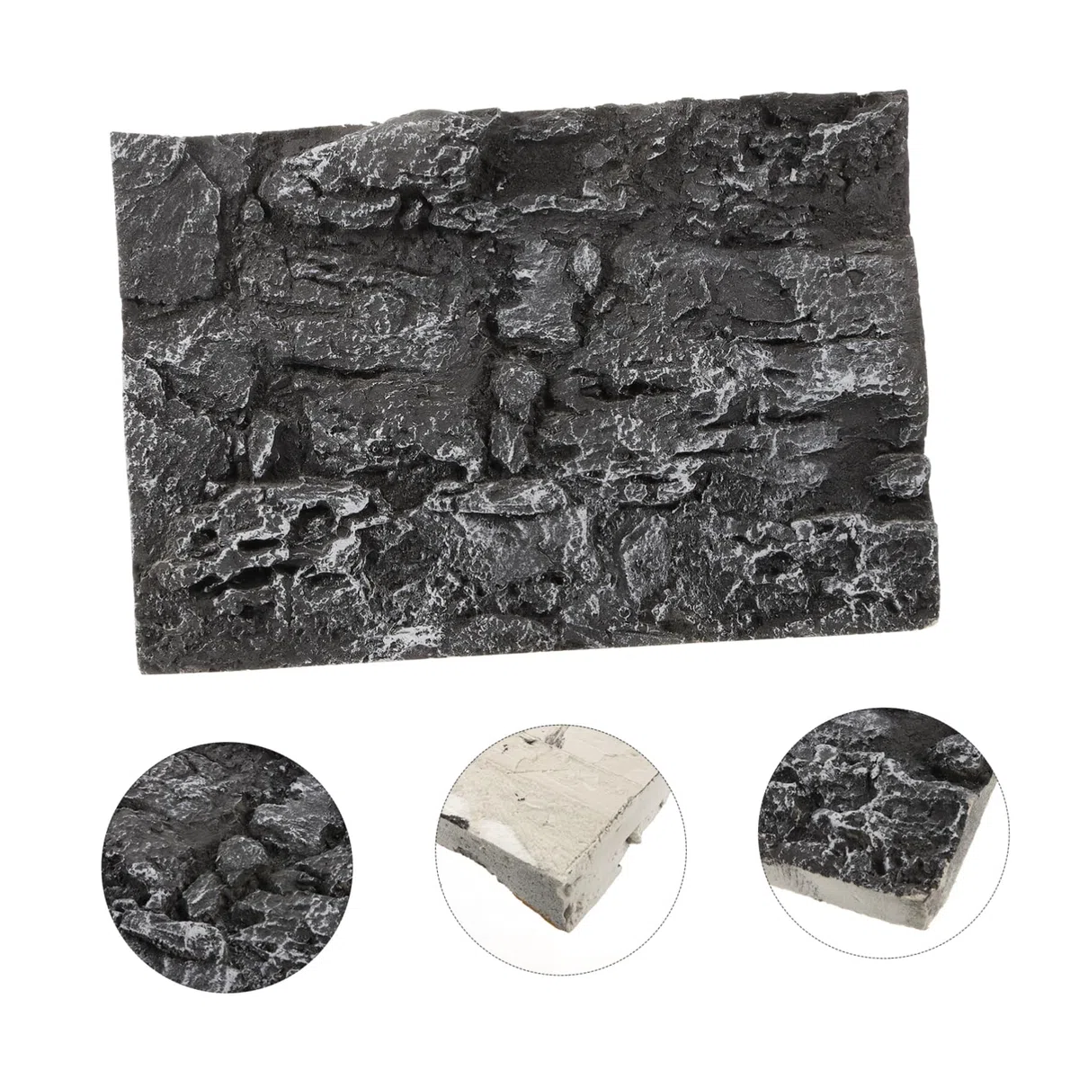 Hohopeti 6piezas Fondo para Acuarios y Terrarios Decoración De Tanque De Reptiles Paneles De Rocas para Peceras y Espacios Acuáticos para Tortugas y Lagartos Diseño Vibrante y Detallado