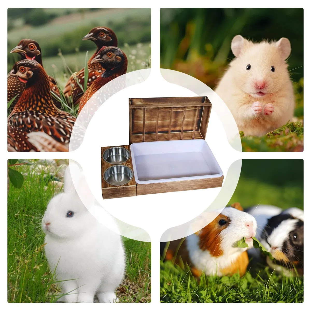 De Heno para Conejos Rack Portaheno para Pequeñas Mascotas con s