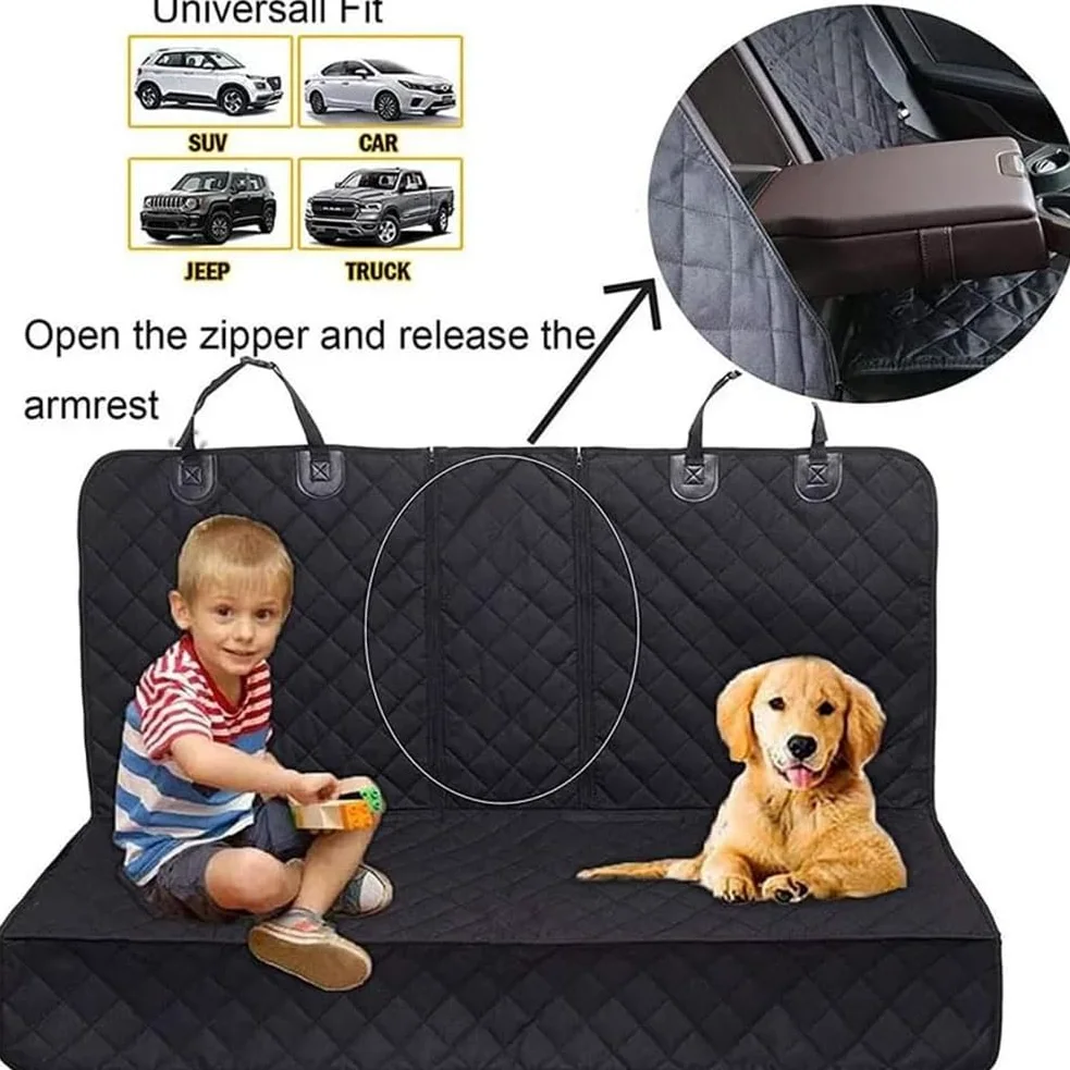 Funda Coche Perro Protector Asiento para Dogs - Dog Car Seat Cover for Back Seat, Funda de Asiento para Perros Funda Perros Coche Impermeable Interior Trasero