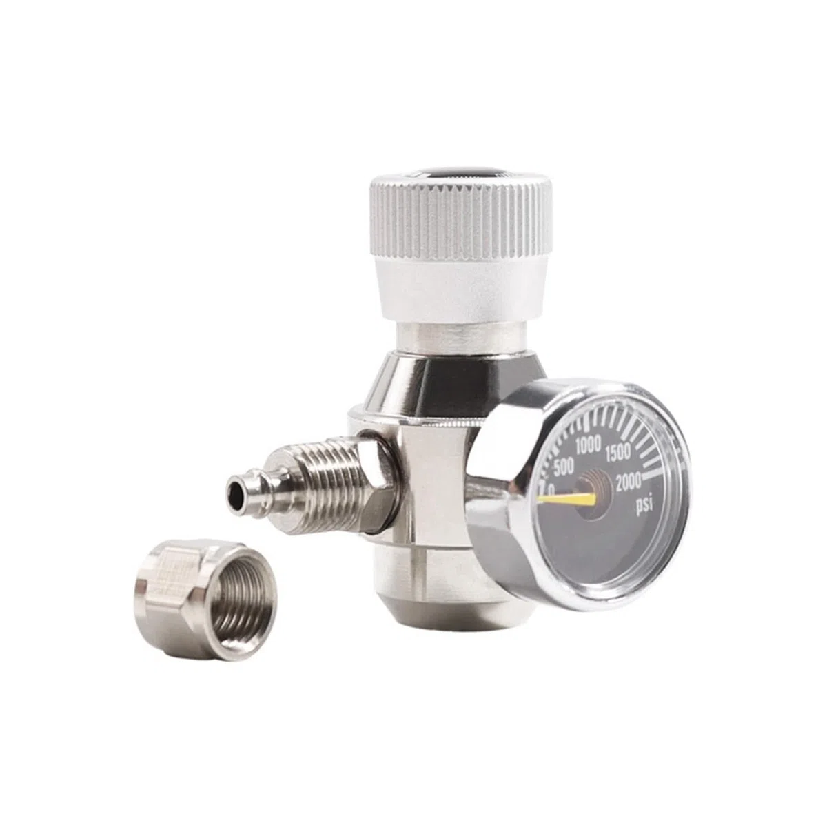 3X Regulador de CO2 para Acuario Manómetro de 2000 Psi para Tubo de Succión de 6 mm 3/8-24UNF