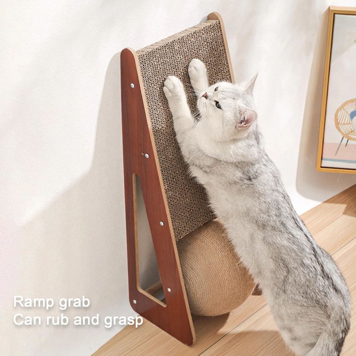 3 Almohadillas para rascar Gatos,Rascador para cartón | Pelota para rascar sisal Natural, cartón para rascar Gatos para Gatos pequeños y medianos