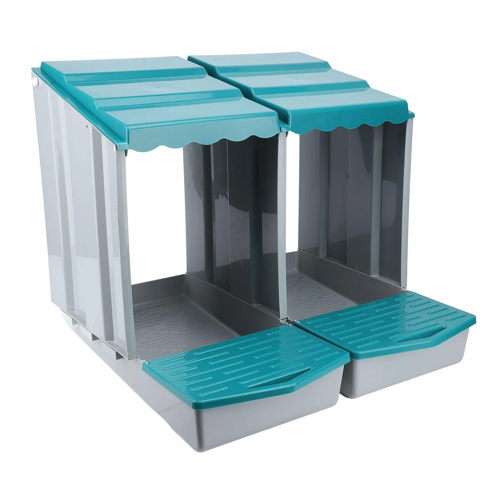 Caja Nido para Pollos, Material PP Resistente a la Intemperie, Cajas Nido para Pollos de Fácil Montaje, Caja Modular para Gallinero con Diseño Extraíble para Gallinas, Patos, Aves de Corral