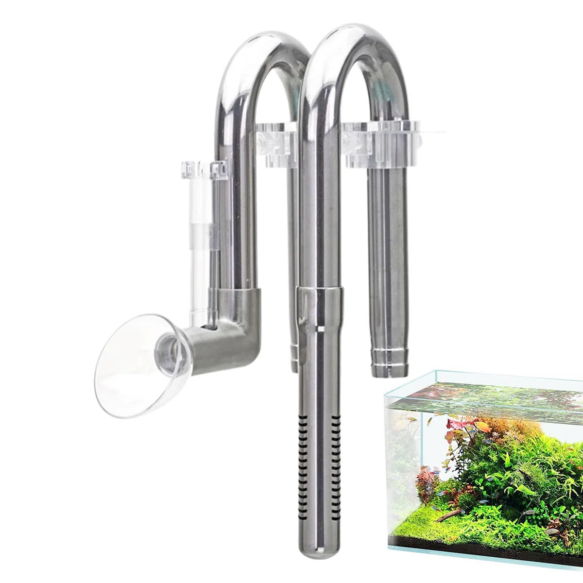 Tubo De Salida Del Filtro De Acuario Racores Acero Inoxidable Entrada Y