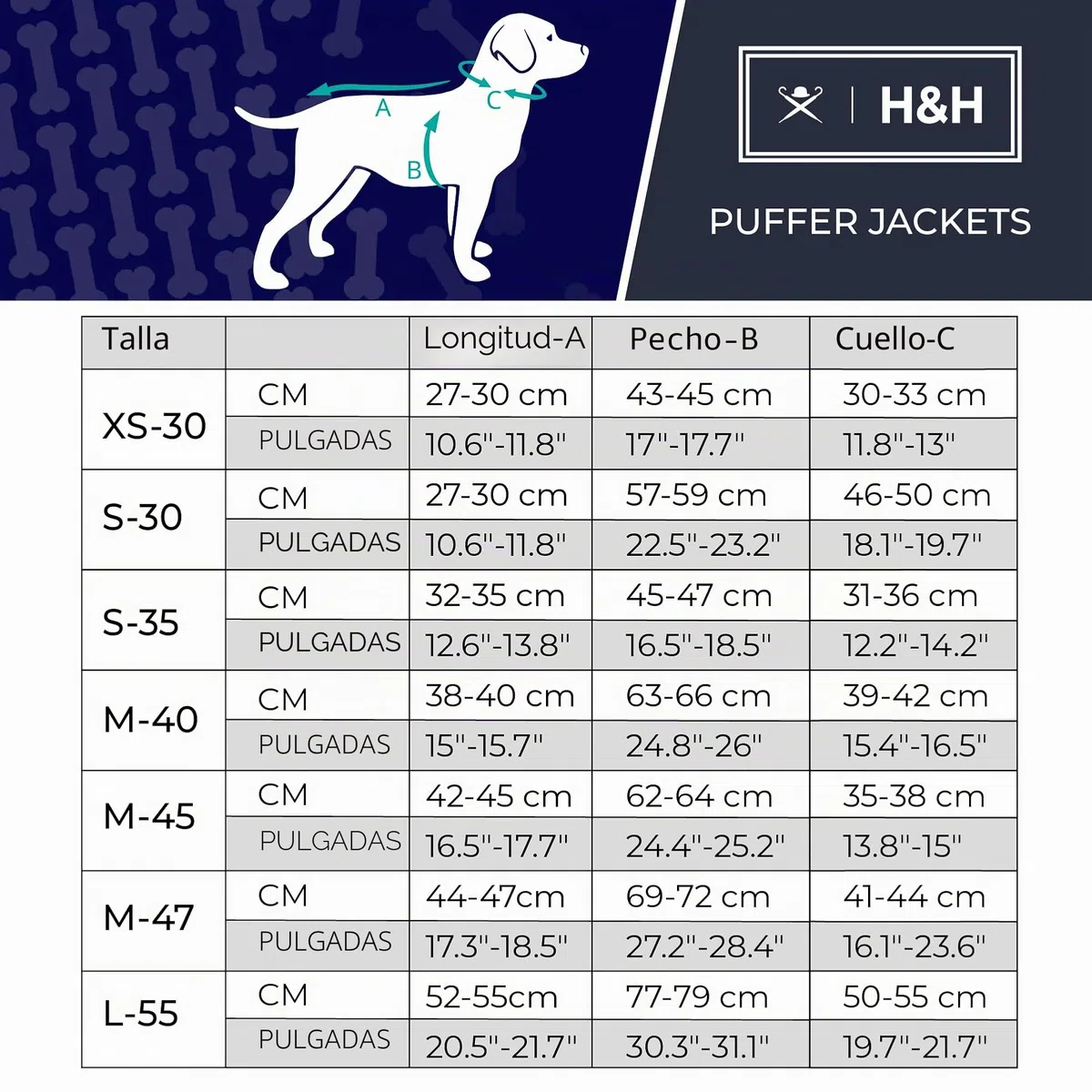 HUGO & HUDSON x Hackett Chaqueta Acolchada Reversible para Perros, Abrigo cálido de Invierno, Azul Marino y Baya, S35