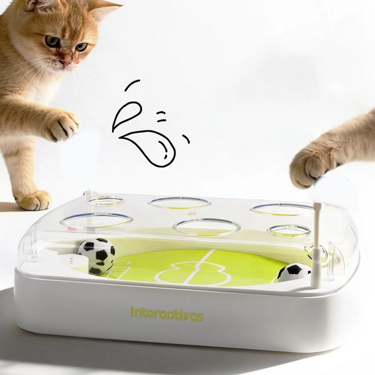 Juguetes para Gato Tipo Pelota Juegos interactivos de fútbol para mascotas