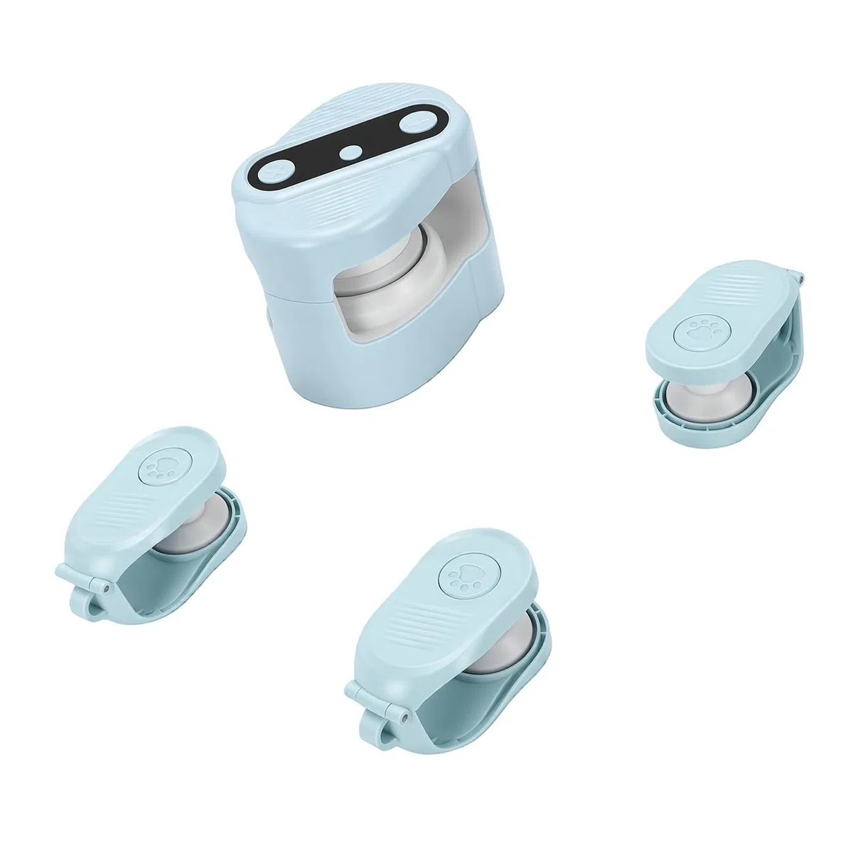 Juguete Interactivo para Gatos con Control Remoto, con Chirridos de Pájaros Realistas, Oruga Móvil para Gatos para Estimular los Instintos Naturales (Blue)