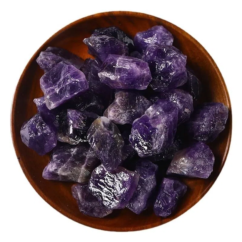 Piedra Original para peceras, Piedras de Cristal de Amatista for Acuario, macetas, decoración de aromaterapia, Varios tamaños (1-5 cm)(1-2cm100g)