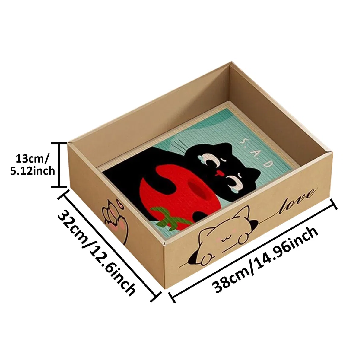 Tableros Rascador para Gatos de Interior Alfombrilla Rascadora Para Gatos | Juguete De Cartón Ondulado Antiarañazos Protección Muebles Bienestar Aburrimiento