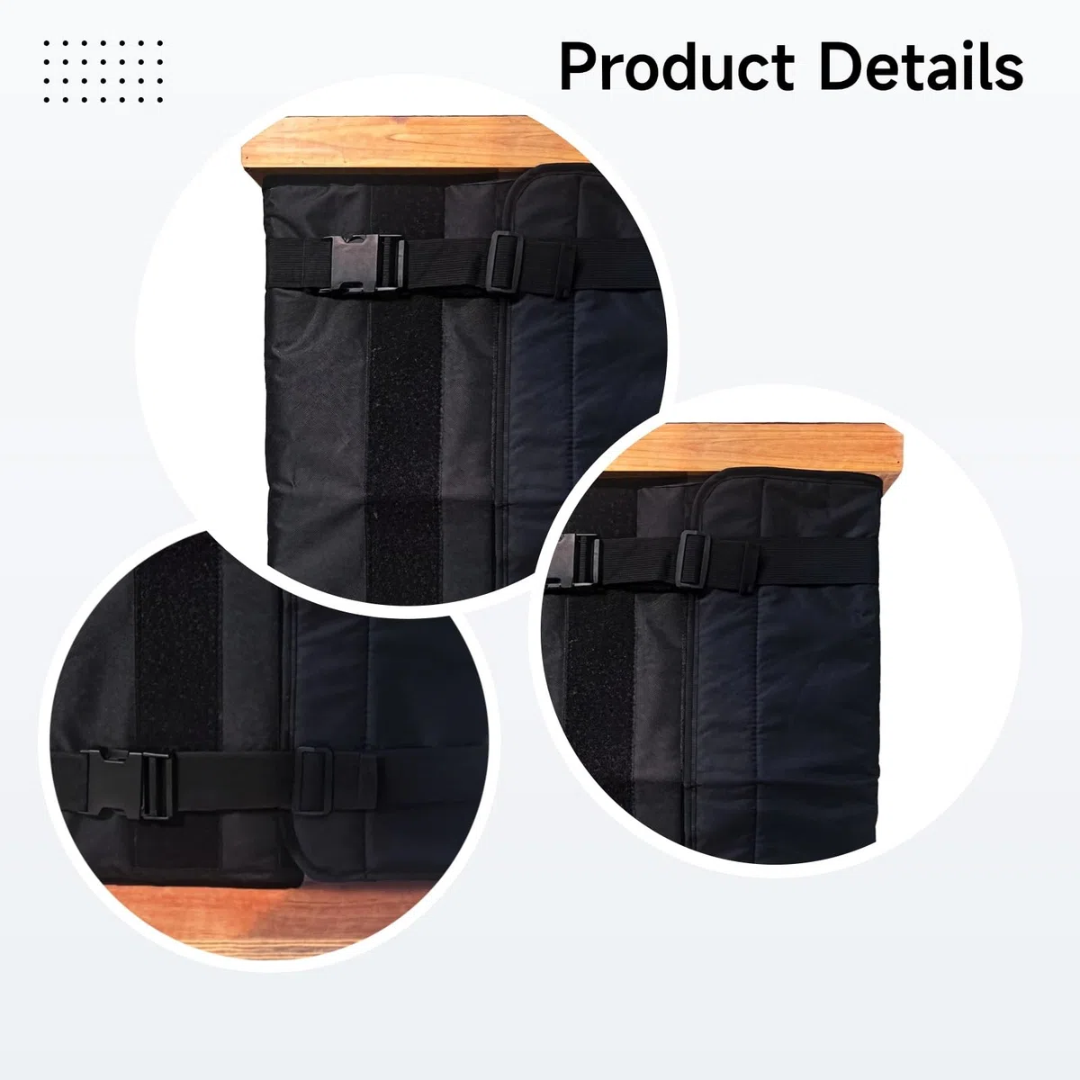 2 fundas ajustables aislantes, tela Oxford 600D impermeable, envoltura de abeja de invierno, perlas de algodón resistentes al viento, protección de aislamiento contra el clima frío