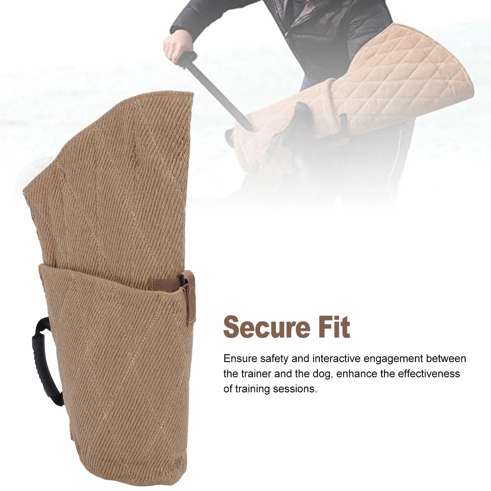 Fockety Manga de Mordedura de, Juguete de Remolcador de Almohada Profesional, Protección de Brazo Desmontable de Entrenamiento de Mordedura de Perros para Morder, Interactivos, K9
