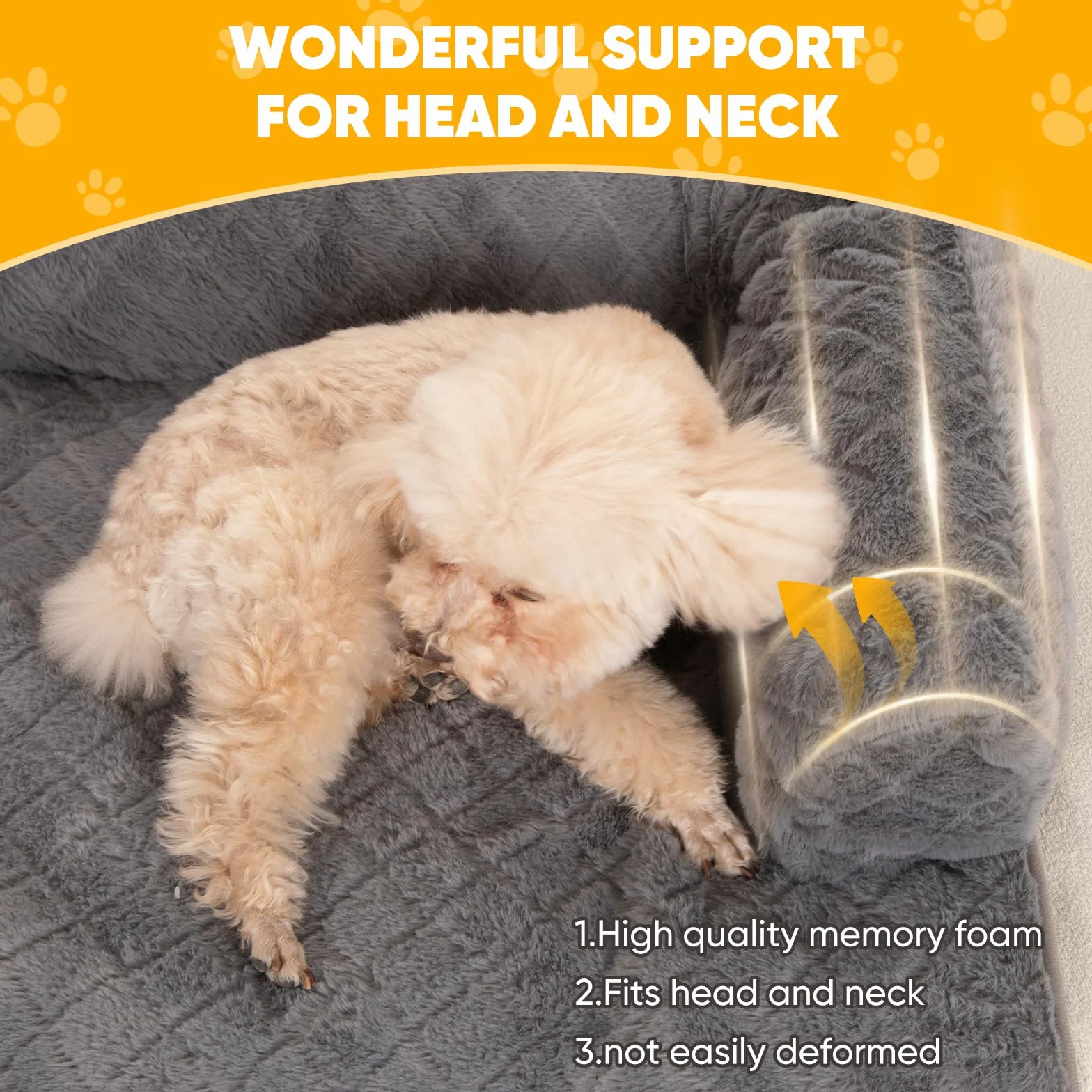 PAWBOSE Cama para perro para sofá, 100x88cm Cama grande para perros Manta grande para sofá, Protector de sofá lavable y antideslizante, Funda para perros para perros pequeños, medianos y grandes, Gris